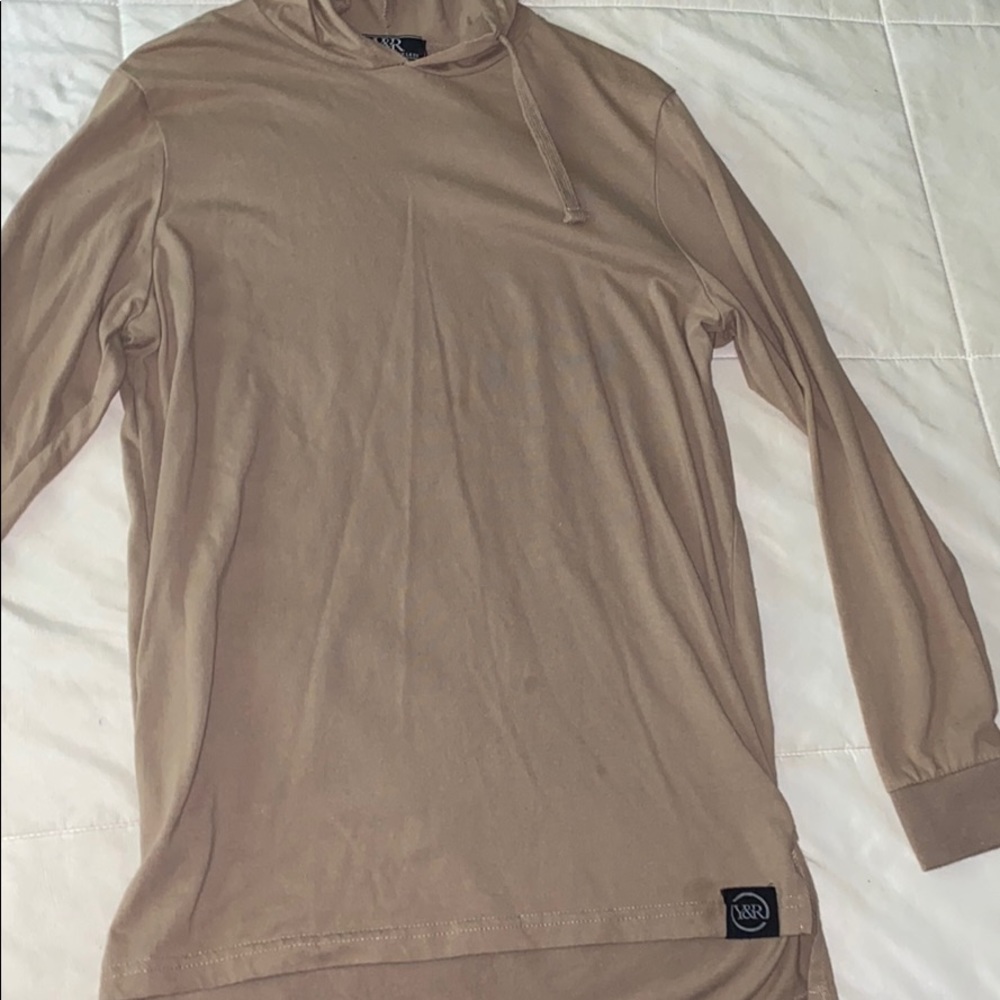 Young & restless hoodie, size medium, tan color